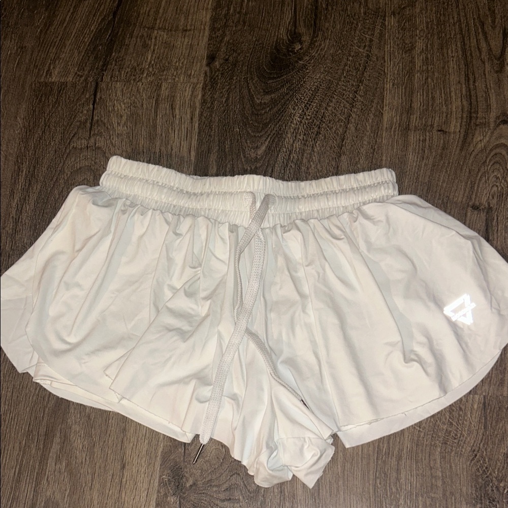 Women's White Athletic Shorts